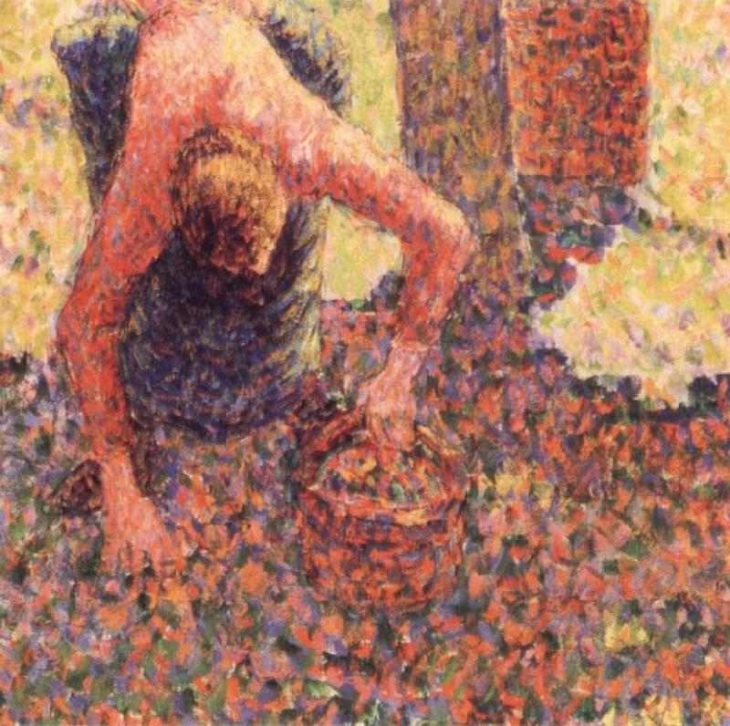 Camille Pissarro Apple picking at Eraguy-Epte china oil painting image